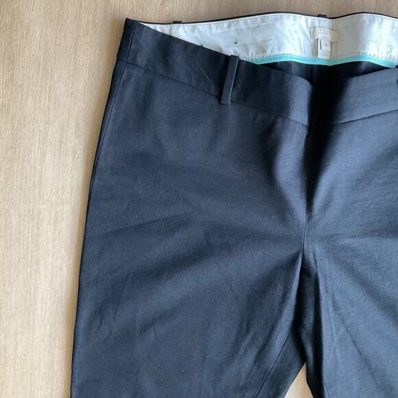 J. Crew Factory Winnie pant in stretch cotton blend black ankle pant side zip 14 - Picture 9 of 14